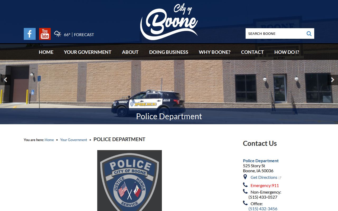 Boone County source for Boone Police criminal records