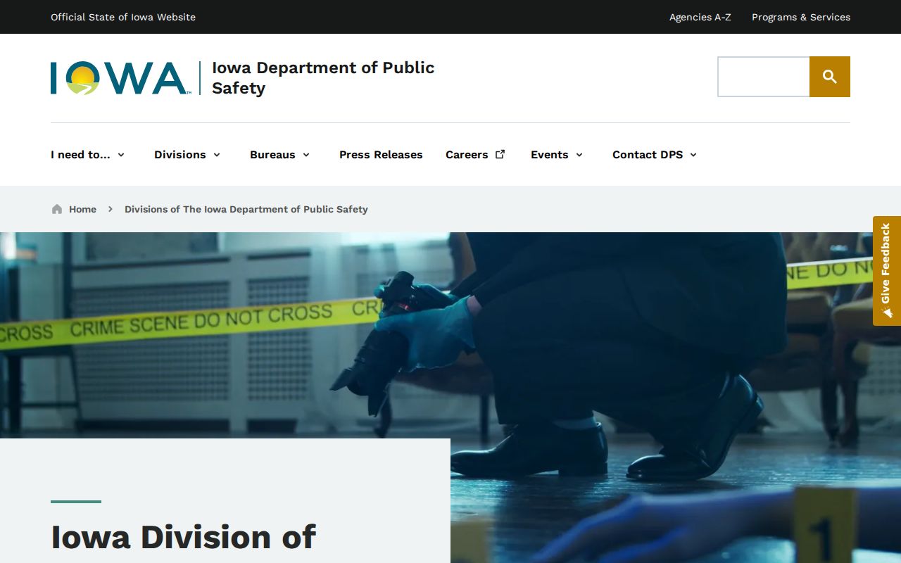 Boone County criminal history Iowa DCI record agency page