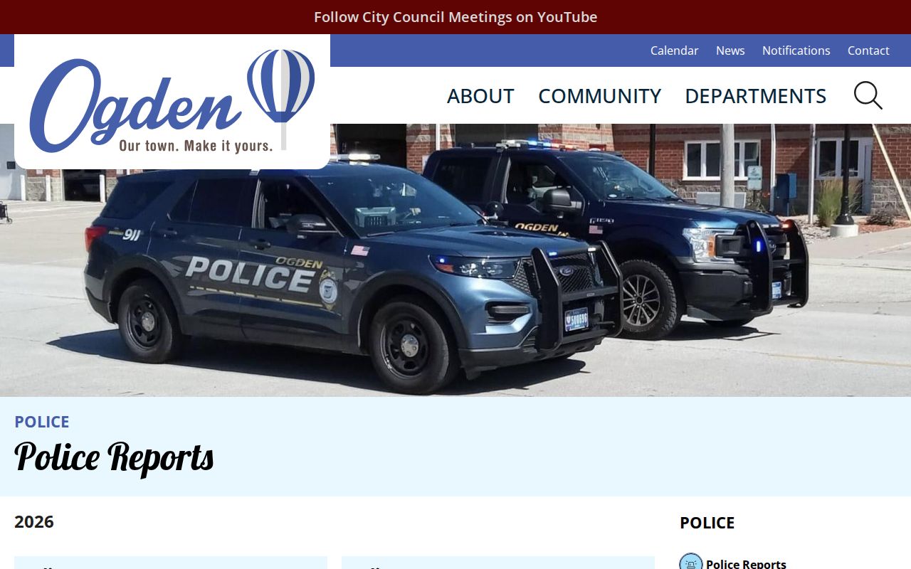 Boone County Ogden weekly police criminal record archive
